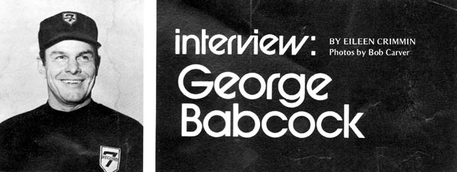 interview: George Babcock - by Eileen Crimmin - Photos by Bob Carver