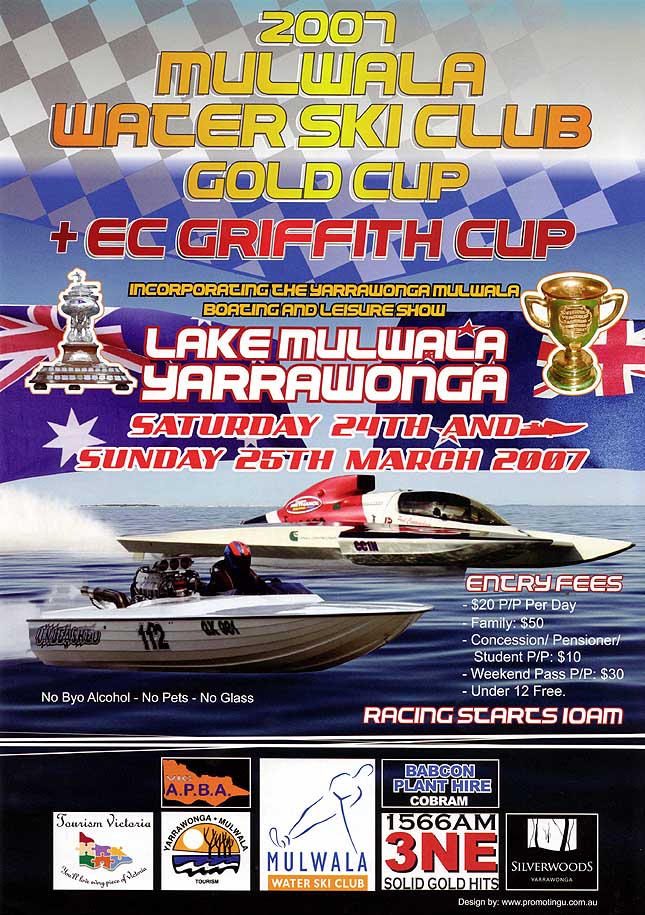 2007 Mulwala Water Ski Club Gold Cup +  EC Griffith Cup