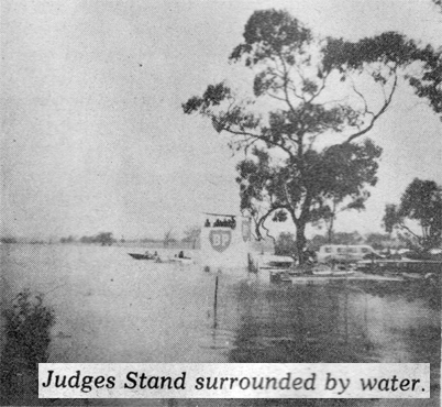 Judges Stand surrounded  by water