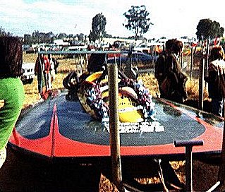 Vulture after the winning the 1975 E.C. Griffith Cup - with flower garland on deck